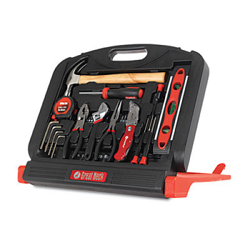 Great Neck 48-Tool Set In Blow-Molded Case, Black (GN48)