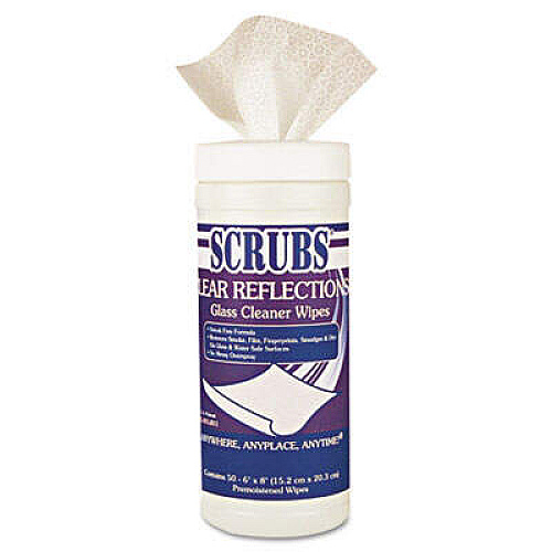 SCRUBS 98556CT CLEAR REFLECTIONS Glass Cleaner Wipes