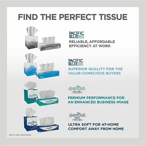 Pacific Blue Select Facial Tissue by GP Pro - Cube Box (46200)