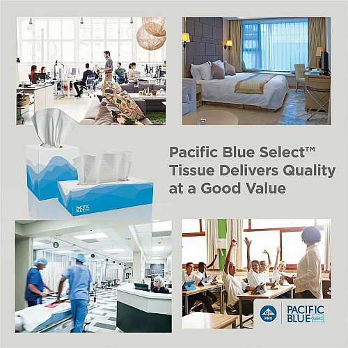 Pacific Blue Select Facial Tissue by GP Pro - Cube Box (46200)