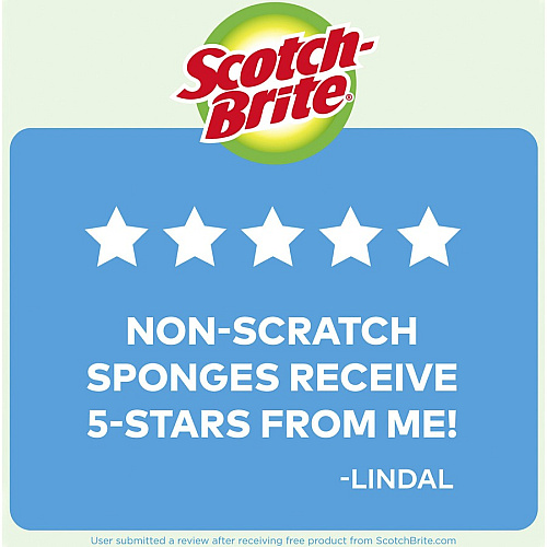Scotch-Brite No Scratch Scrub Sponges (MP3)