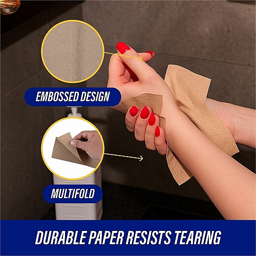 Genuine Joe Paper Towel Multi fold 250 sheets Natural (21040)