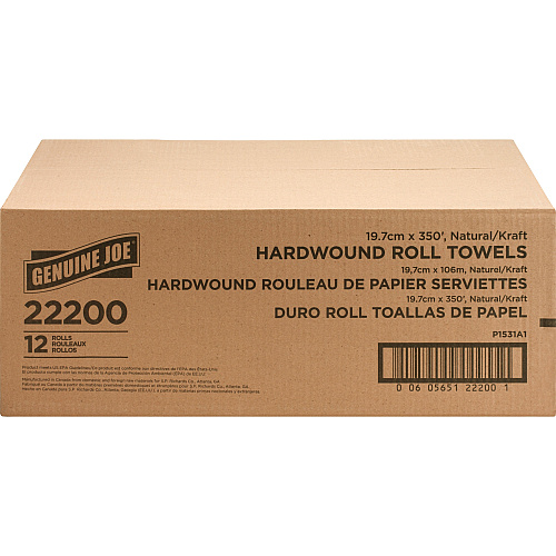 Genuine Joe Embossed Hardwound Roll Towels (22200)