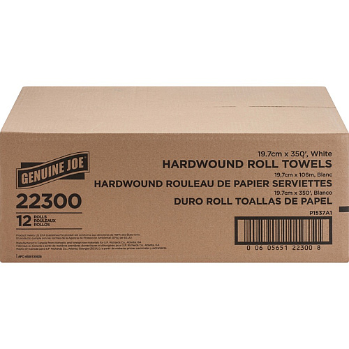 Genuine Joe Hardwound Roll Paper Towels (22300)