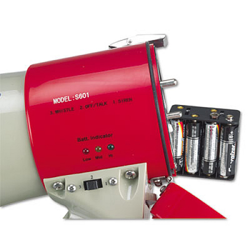 AmpliVox MityMeg Piezo Dynamic Megaphone, 15W, 5/8 Mile Range (S601)