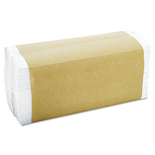 General Supply C-Fold Towels, 1-Ply, 11 x 10.13, White, 198/Pack, 12 Packs/Carton (1510B)