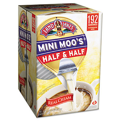 Land O' Lakes Mini Moo's Half and Half, 0.3 oz, 192/Carton (827976)