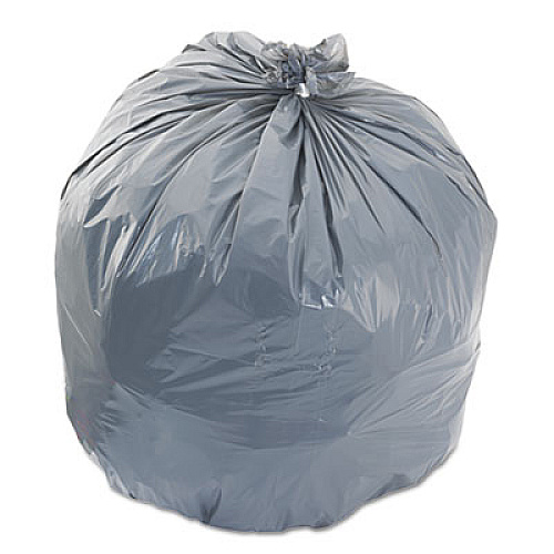 Jaguar Plastics INDUSTRIAL STRENGTH LOW-DENSITY COMMERCIAL CAN LINERS, 33 GAL, 1.3 MIL, 33" X 39", GRAY, 100/CARTON (JAGG3339G)