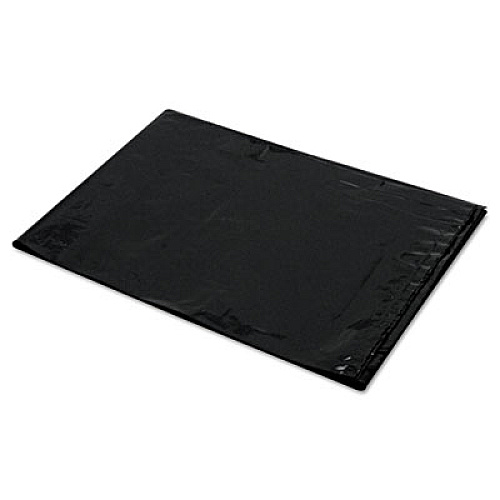 Trinity Plastics Low-Density Can Liners, 60 gal, 1.6 mil, 22" x 58", Black, Flat Pack, 100/Carton (ML3858X)