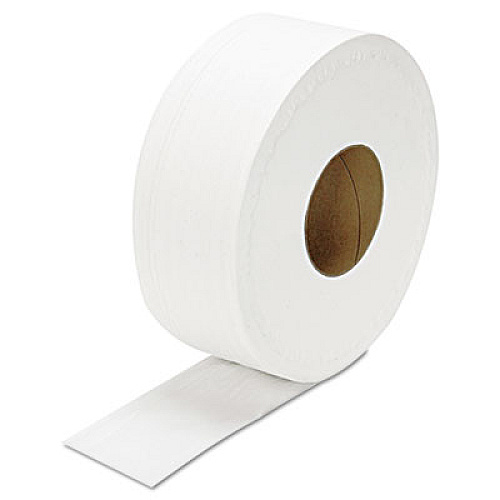 GEN JRT Jumbo Bath Tissue, Septic Safe, 2-Ply, 3.3" x 1,000 ft, White, 12 Rolls/Carton (JRT1000)