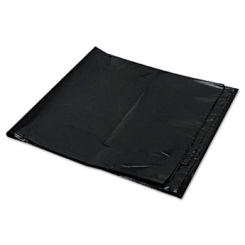Trinity Plastics Low-Density Can Liners, 56 gal, 1.6 mil, 43" x 47", Black, Flat Pack, 100/Carton (ML4347X)