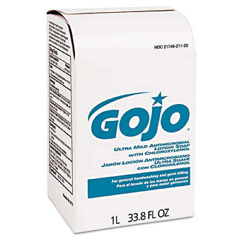 GOJO ANTIMICROBIAL SOAP W/CHLOROXYLENOL, FLORAL BALSAM, 1,000 ML REFILL, 8/CARTON (2112)