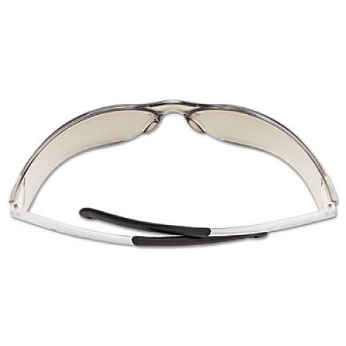 MCR Safety BearKat Safety Glasses, Frameless, Mirrored Silver Single Lens (BK119)