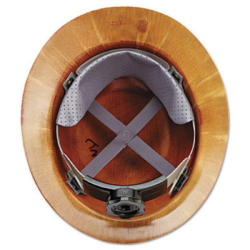 MSA Skullgard Protective Hard Hats, Ratchet Suspension, Size 6 1/2 - 8, Natural Tan (475407)