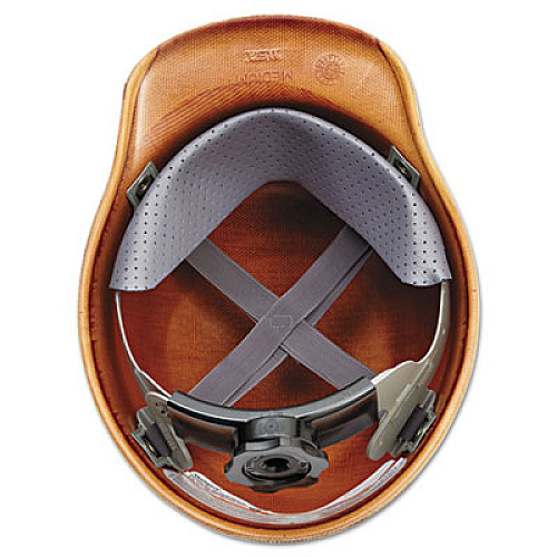 MSA Skullgard Protective Hard Hats, Ratchet Suspension, Size 6 1/2 - 8, Natural Tan (475395)