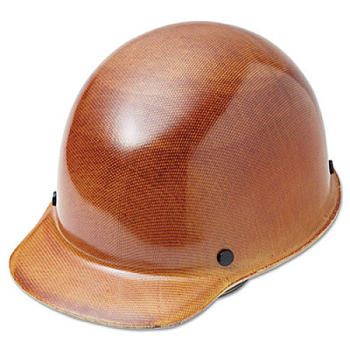 MSA Skullgard Protective Hard Hats, Ratchet Suspension, Size 6 1/2 - 8, Natural Tan (475395)