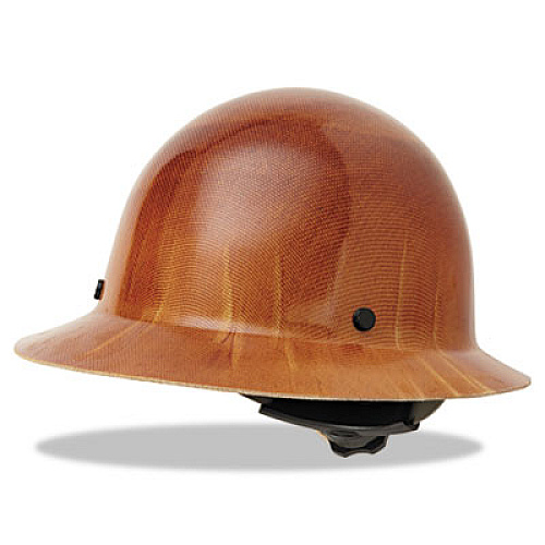 MSA Skullgard Protective Hard Hats, Ratchet Suspension, Size 6 1/2 - 8, Natural Tan (475407)