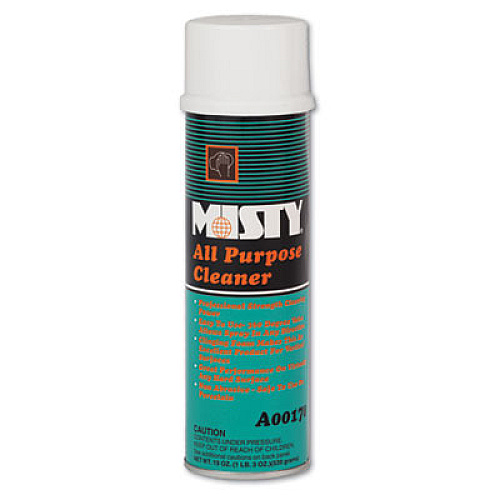 Misty All-Purpose Cleaner, Mint Scent, 19 oz Aerosol Spray, 12/Carton (1001592)