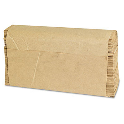 GEN Folded Paper Towels, Multifold, 9 x 9.45, Natural, 250 Towels/Pack, 16 Packs/Carton (1508)