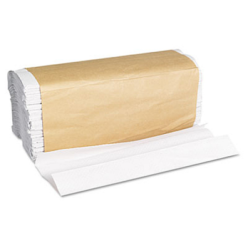 General Supply C-Fold Towels, 1-Ply, 11 x 10.13, White, 198/Pack, 12 Packs/Carton (1510B)
