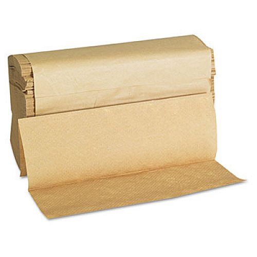 GEN Folded Paper Towels, Multifold, 9 x 9.45, Natural, 250 Towels/Pack, 16 Packs/Carton (1508)