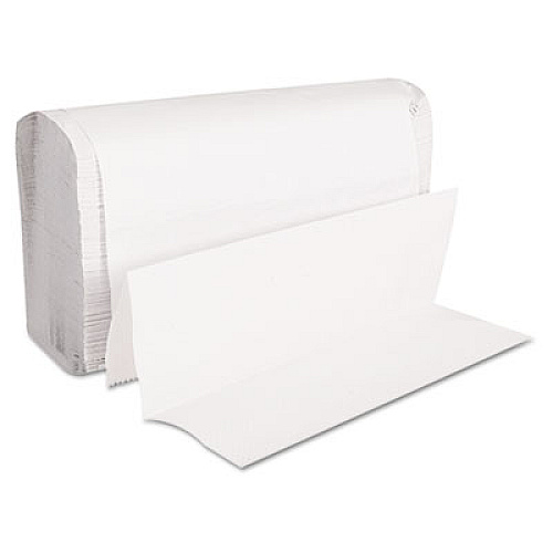 GEN Folded Paper Towels, Multifold, 9 x 9.45, White, 250 Towels/Pack, 16 Packs/Carton (1509)