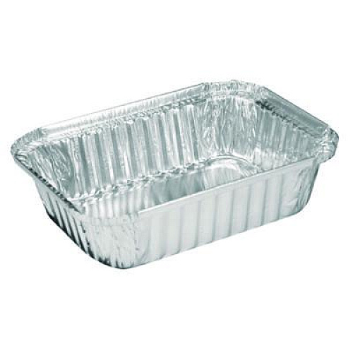 HFA Aluminum Oblong Pan, 1.5 lb, 5.13 x 7.06 x 1.69, Silver, 500/Carton (206030)