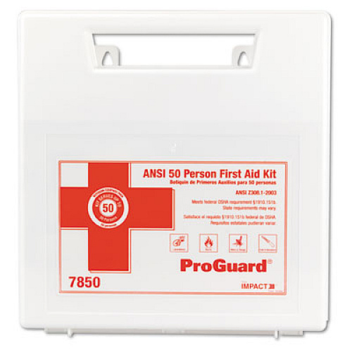 Impact First Aid Kit for 50 People, 194 Pieces, Plastic Case (7850)