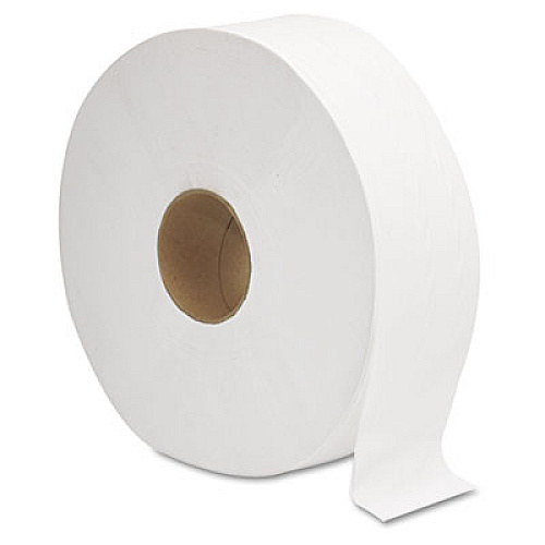 GEN JRT Jumbo Bath Tissue, Septic Safe, 2-Ply, 3.3" x 1,375 ft, White, 6 Rolls/Carton (1513)