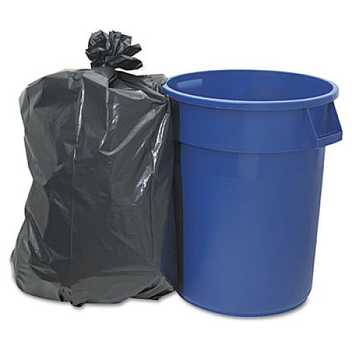 Penny Lane LINEAR LOW DENSITY CAN LINERS, 60 GAL, 2 MIL, 38" X 58", BLACK, 100/CARTON (526)