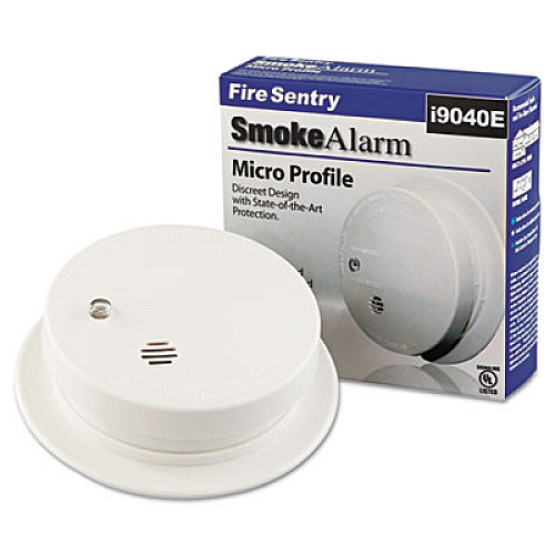 Kidde Battery-Operated Smoke Alarm Unit, 9V, 85db Alarm, 3 7/8" dia (0914E)