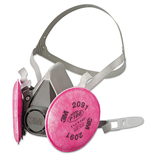 3M Half-Facepiece Respirator 6000 Series, Reusable, Medium (6291)