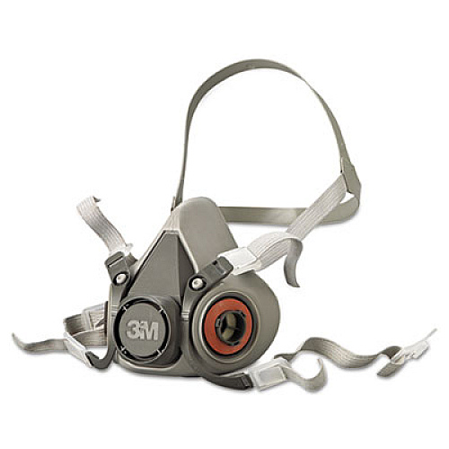 3M Half Facepiece Respirator 6000 Series, Reusable, Medium (6200)