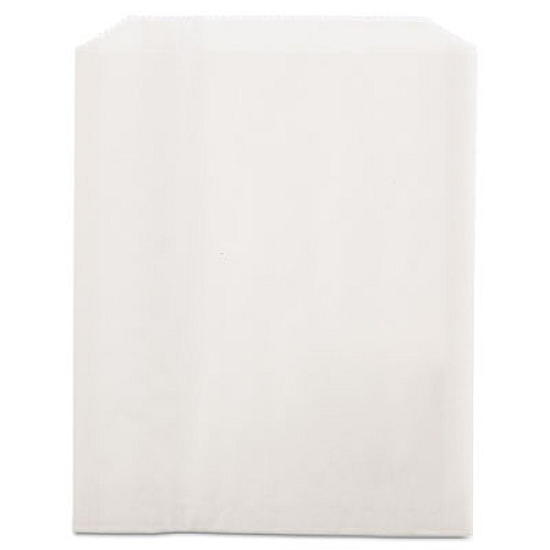 Bagcraft Grease-Resistant Single-Serve Bags, 6" x 0.75" x 7.25", White, 2,000 Bags/Carton (450019)