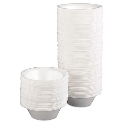 Genpak Foam Dinnerware, Bowl, 12oz, White, 125/pack, 8 Packs/carton (82100)