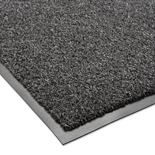 Crown Rely-On Olefin Indoor Wiper Mat, Rectangular, Charcoal Gray Cut Pile Surface, 36" x 60" (GS0035CH)