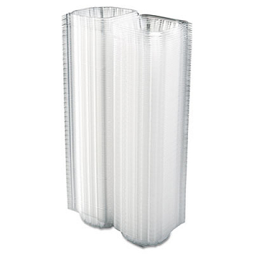 Dart ClearSeal Hinged-Lid Plastic Containers, 5.8 x 6 x 3, Clear, Plastic, 125/Pack, 4 Packs/Carton (C57PST1)
