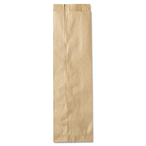 General Liquor-Takeout Quart-Sized Paper Bags, Quart Size, 35# Basis Weight, 4.25" x 2.5" x 16", Kraft, 500/Bundle (LQQUART500)