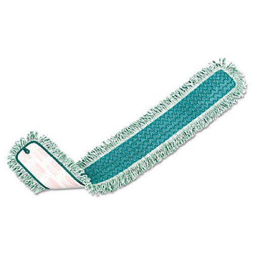 Rubbermaid Commercial HYGEN HYGEN Dust Mop Heads With Fringe, Green, 48", Microfiber (Q449)