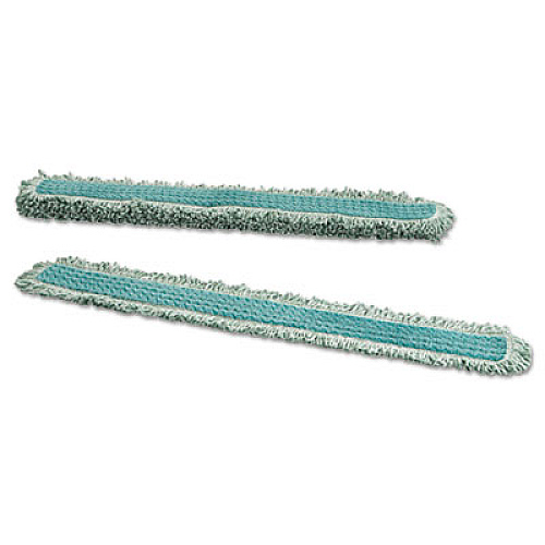 Rubbermaid Commercial HYGEN HYGEN Dust Mop Heads With Fringe, Green, 48", Microfiber (Q449)