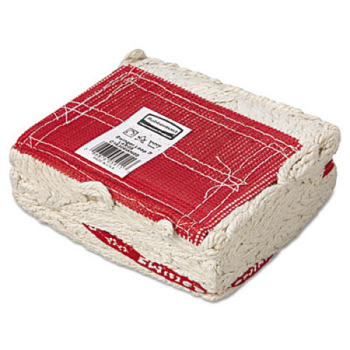 Rubbermaid Commercial Swinger Loop Wet Mop Head, Large, Cotton/Synthetic, White, 6/Carton (C153WHI)