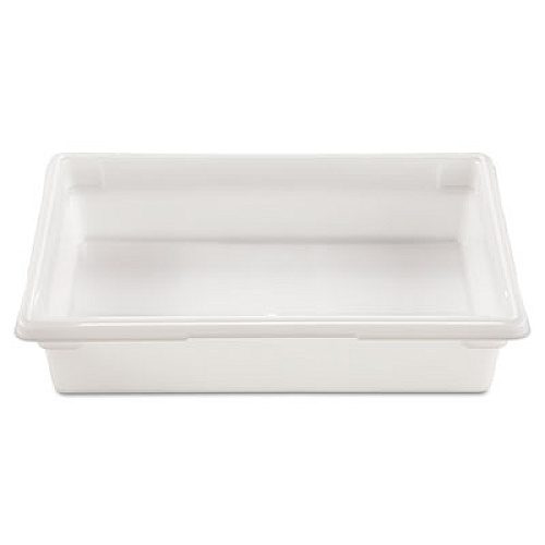 Rubbermaid Commercial Food/Tote Boxes, 8.5 gal, 26 x 18 x 6, White, Plastic (3508WHI)