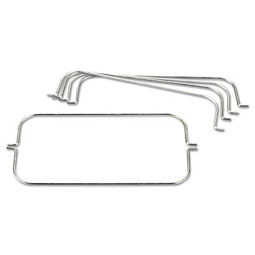 Tri-Wire Waste Bag Holder Kit, For Rubbermaid Commercial Cleaning Carts, Steel (9T8901)