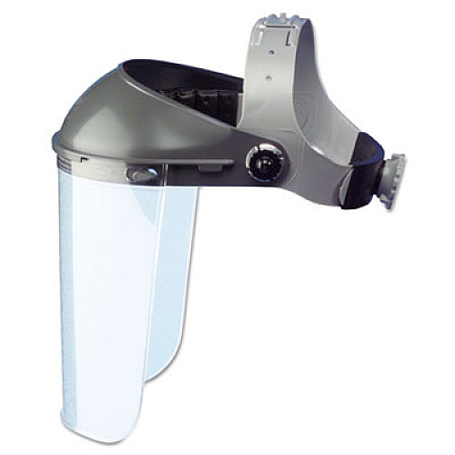 Fibre-Metal by Honeywell High Performance Face Shield Assembly, 3" Crown Ratchet, Noryl, Gray (F300)
