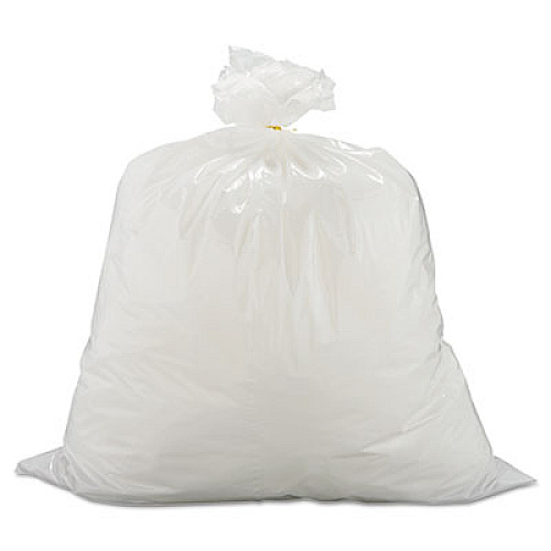 Warp's INDUSTRIAL STRENGTH FLEX-O-BAGS TRASH CAN LINERS, 13 GAL, 1.25 MIL, 24" X 30", WHITE (FB13150)