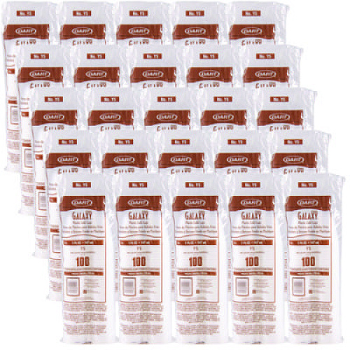 Dart High-Impact Polystyrene Cold Cups, 5 oz, Plastic, Translucent, 100/Sleeve, 25 Sleeves/Carton (Y5CT)