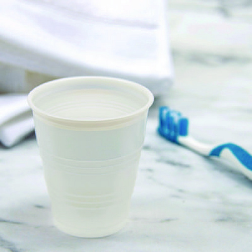 Dart High-Impact Polystyrene Cold Cups, 5 oz, Plastic, Translucent, 100/Sleeve, 25 Sleeves/Carton (Y5CT)