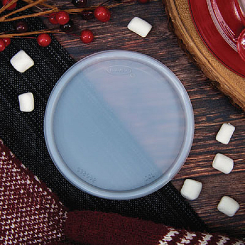 SOLO Non-Vented Cup Lids, Fits 5 oz to 16 oz Food Containers/30 oz to 32 oz Hot Cups, Plastic, Translucent, 100/Pack, 10 Packs/CT (20JLNV)