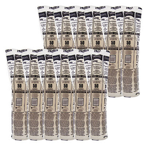 Dart Polypropylene Cups, Cold Cups, 20 oz, Plastic, Clear, 50/Bag, 12 Bags/Carton (20PX)