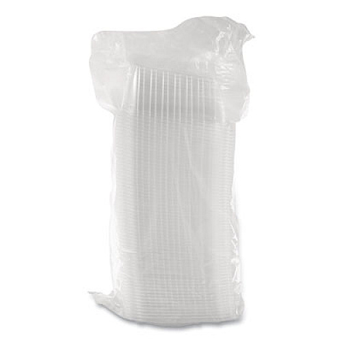 Dart ClearPac Containers, 24 oz, 6.5 x 7.5 x 2, Clear, Plastic, 63/Pack, 8 Pack/Carton (C24DER)